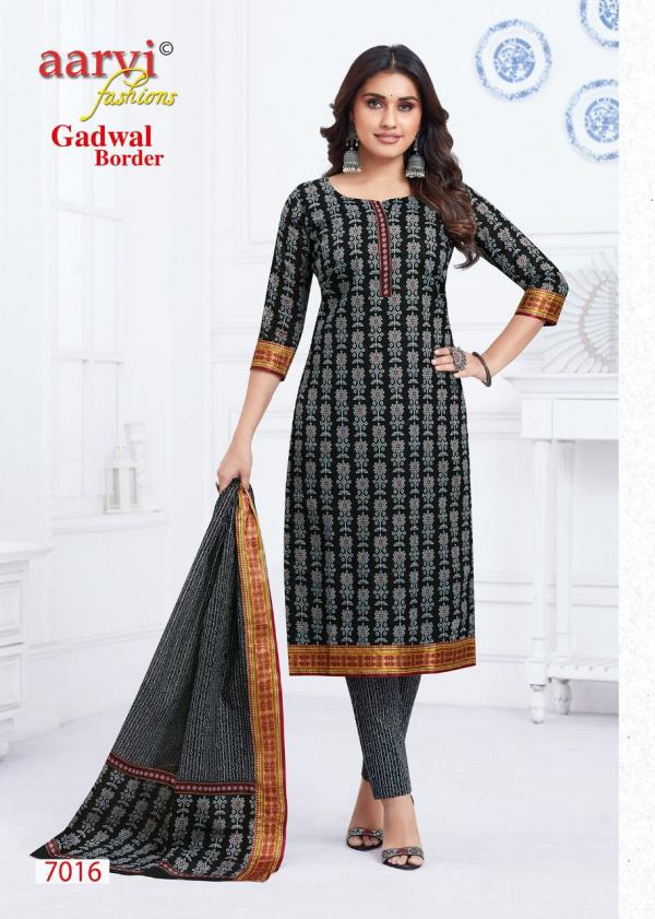 Aarvi Gadhwal Border Vol-7 Cambric Cotton Designer Dress Material